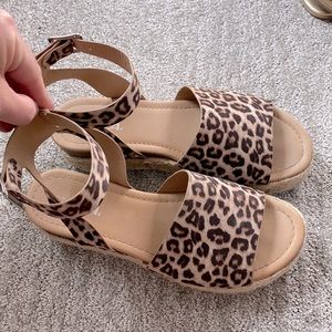 Cheetah sandals 8.5